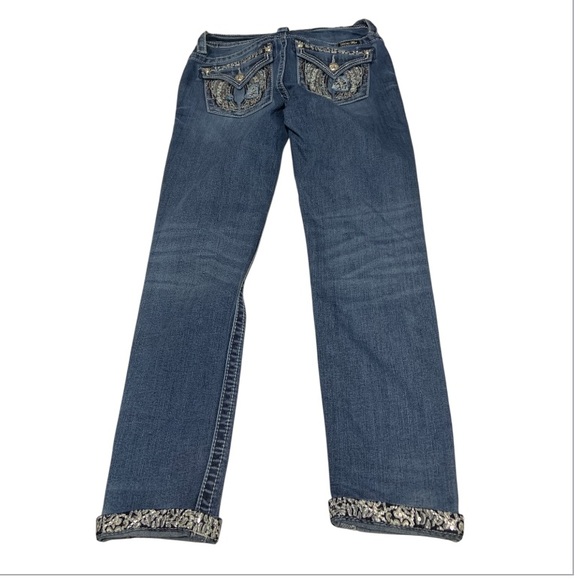Miss Me Ankle Skinny Signature Jeans with Embellished Back size 27 - Picture 5 of 10